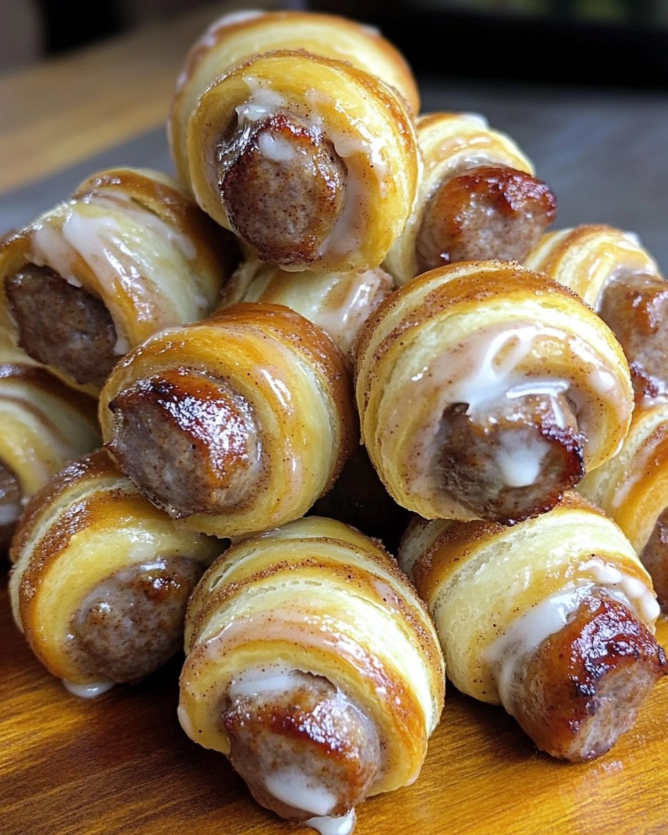 Breakfast Pigs in Cinnamon Rolls