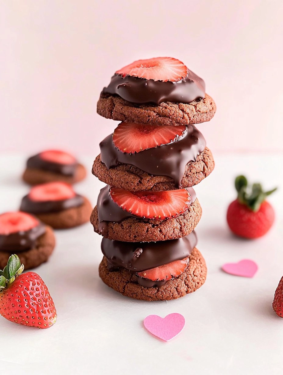 Chocolate Covered Strawberry Cookies Perfect For Your Sweetheart 76 Chocolate Covered Strawberry Cookies Perfect For Your Sweetheart