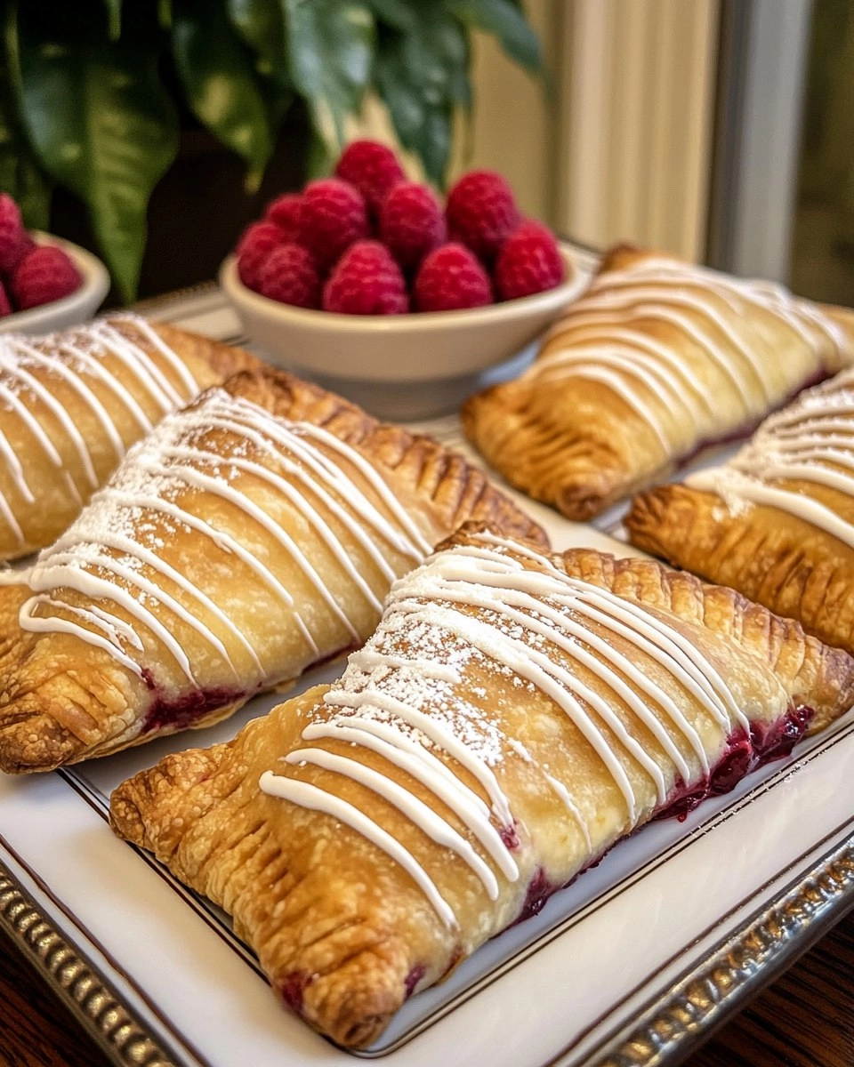 Chocolate Raspberry Cheesecake Turnovers