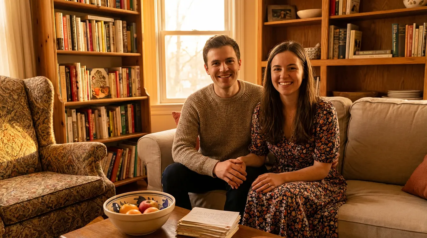 Maya and Leo at home