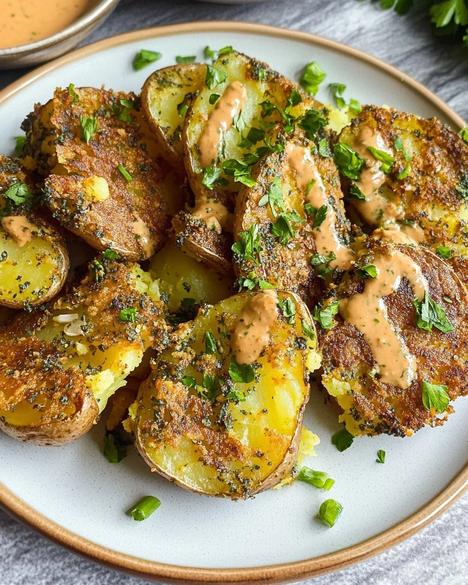 Crispy Smashed Potatoes with Garlic & Za'atar 112 Crispy Smashed Potatoes with Garlic & Za'atar