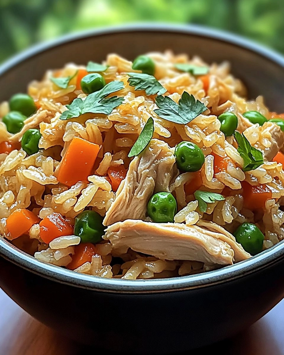 Easy Healthy Crockpot Chicken Rice