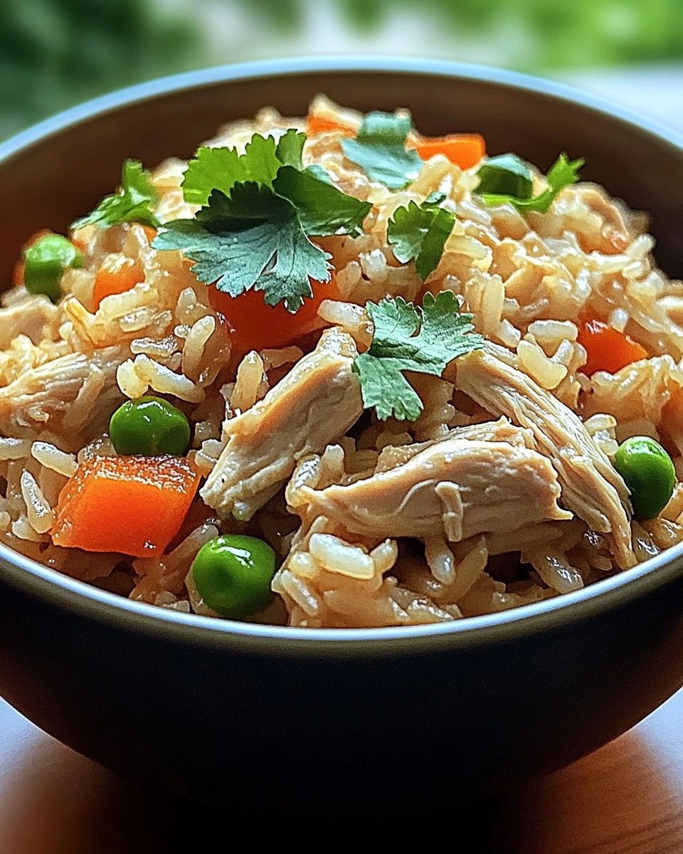 Easy Healthy Crockpot Chicken Rice