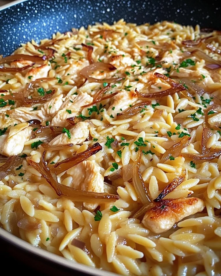 French-Onion-Chicken-Orzo-Recipe