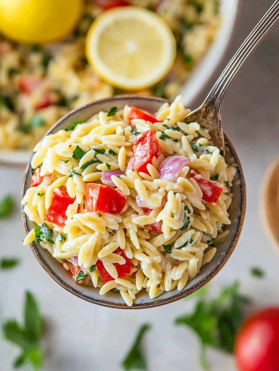 Healthy Easy Orzo Lemon Salad