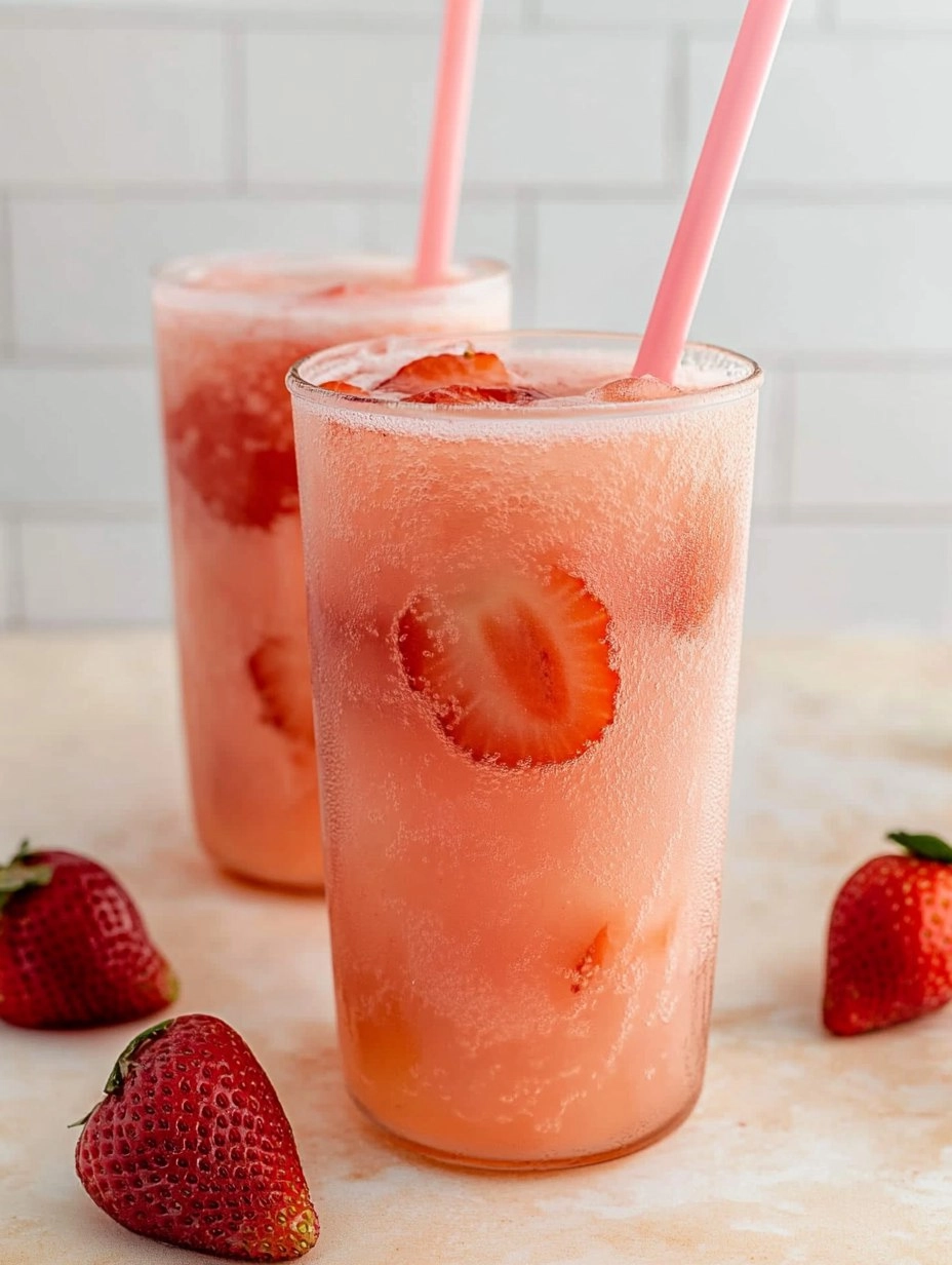Healthy Pink Drink Strawberry Refresher (Whole30, Caffeine-Free, Vegan)