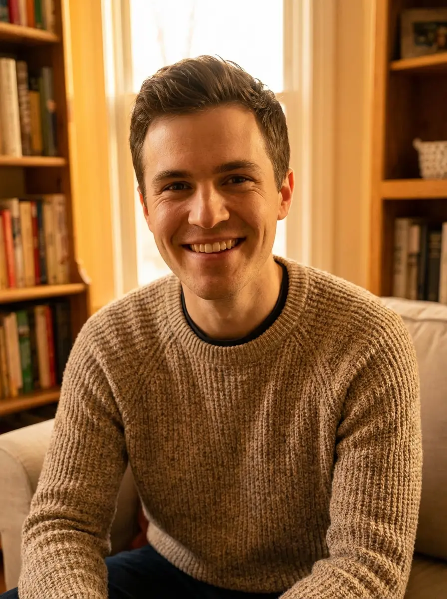 Portrait of Leo, recipe tester at Cosy Home Recipes