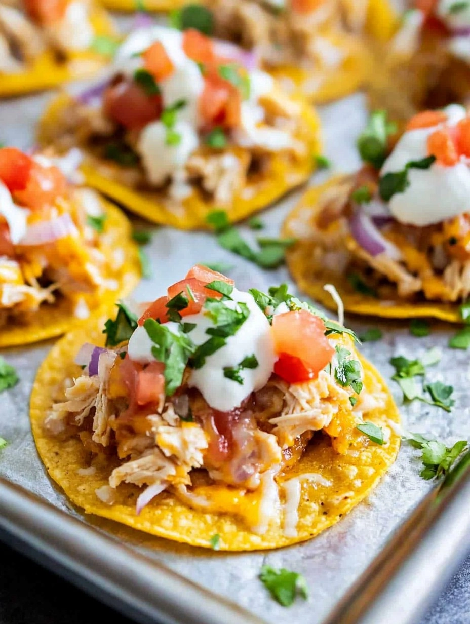Mini Chicken Tostadas