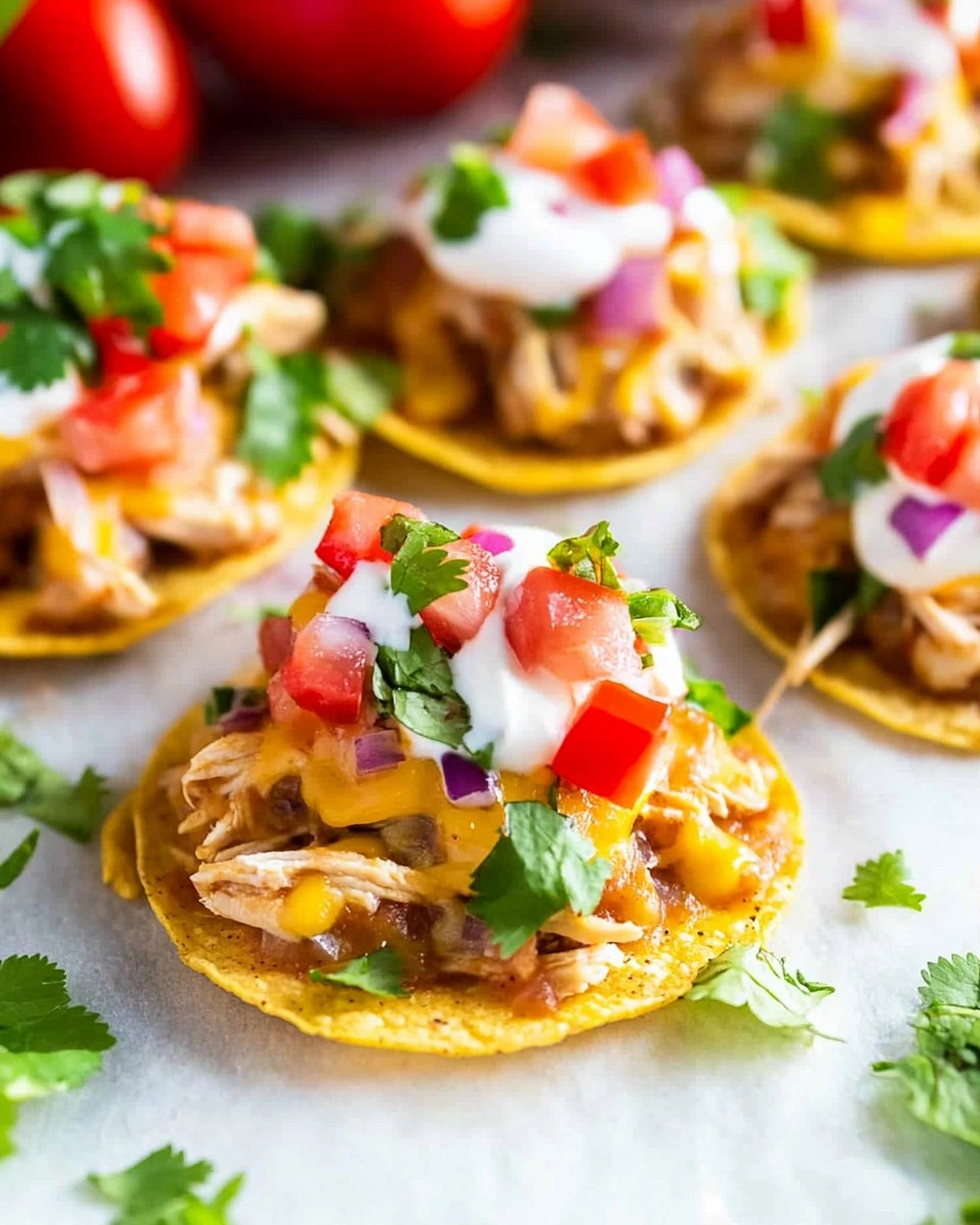 Mini Chicken Tostadas