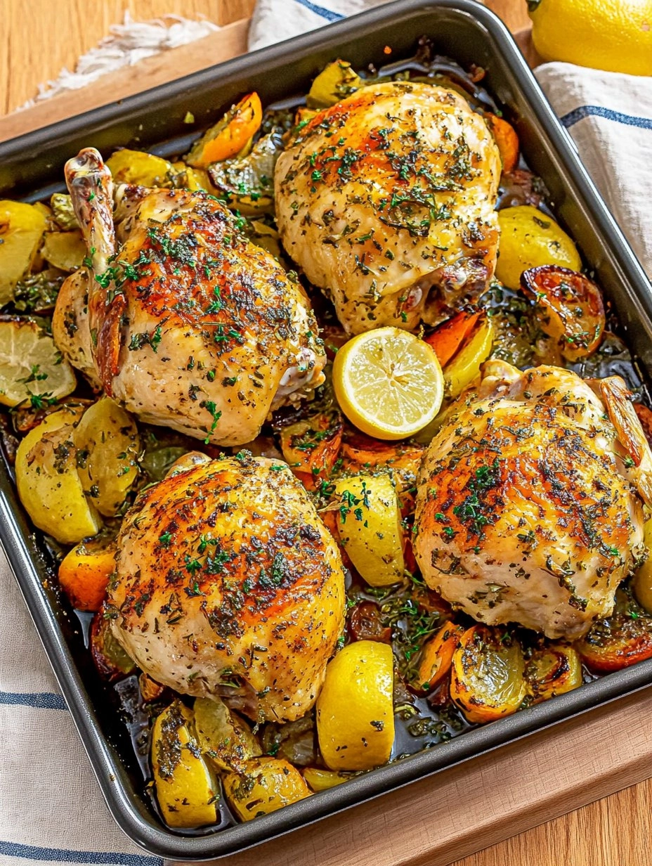 One-Pan Lemon Herb Roasted Chicken 106 One-Pan Lemon Herb Roasted Chicken