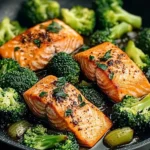 One-Skillet Garlicky Salmon & Broccoli 108 One-Skillet-Garlicky-Salmon-Broccoli-Recipe