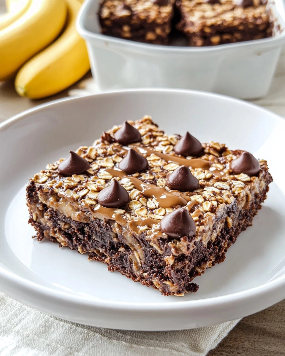 Peanut Butter Brownie Baked Oatmeal