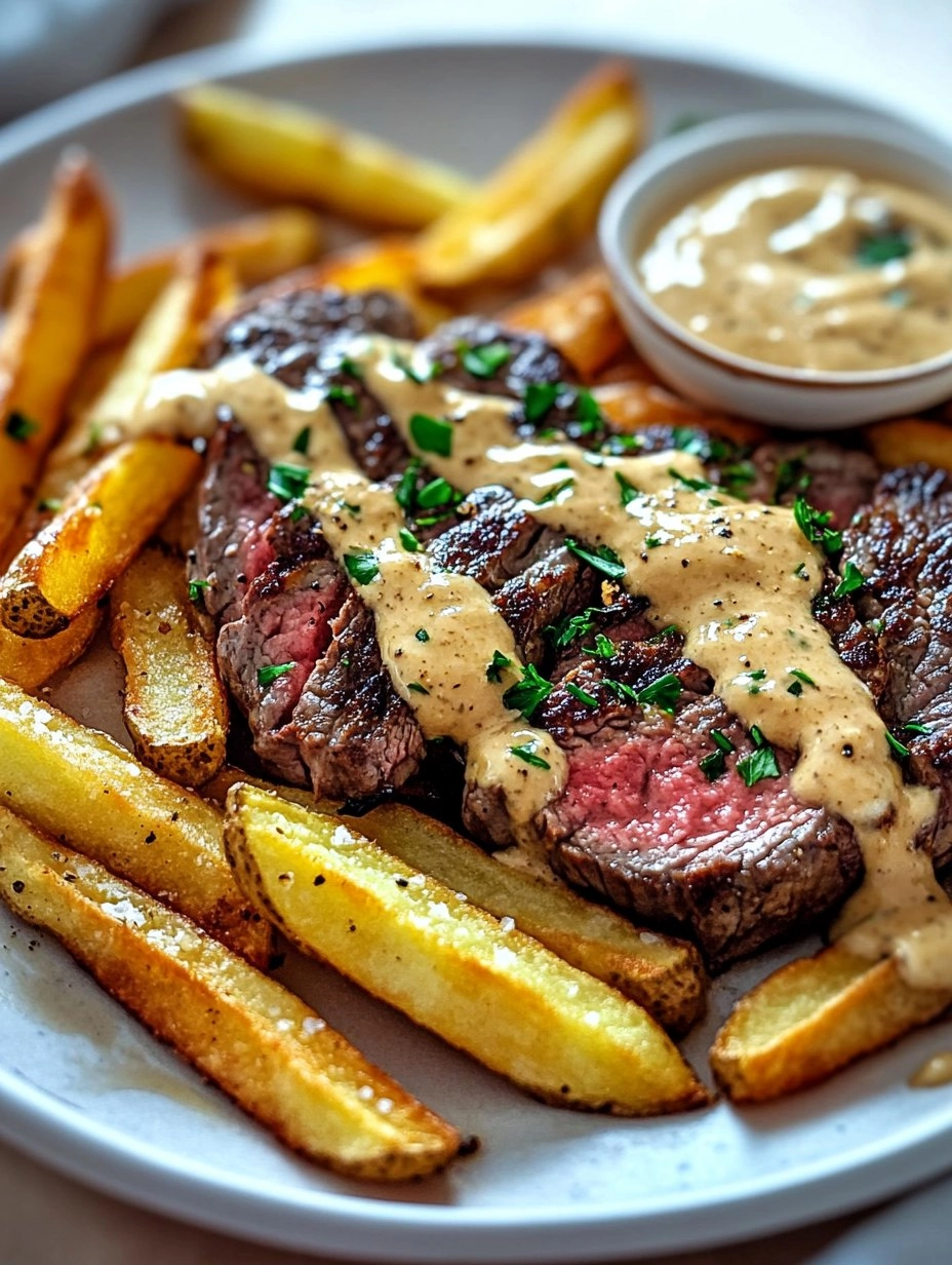 Steak Frites with Honey Dijon Aioli 66 Steak Frites with Honey Dijon Aioli