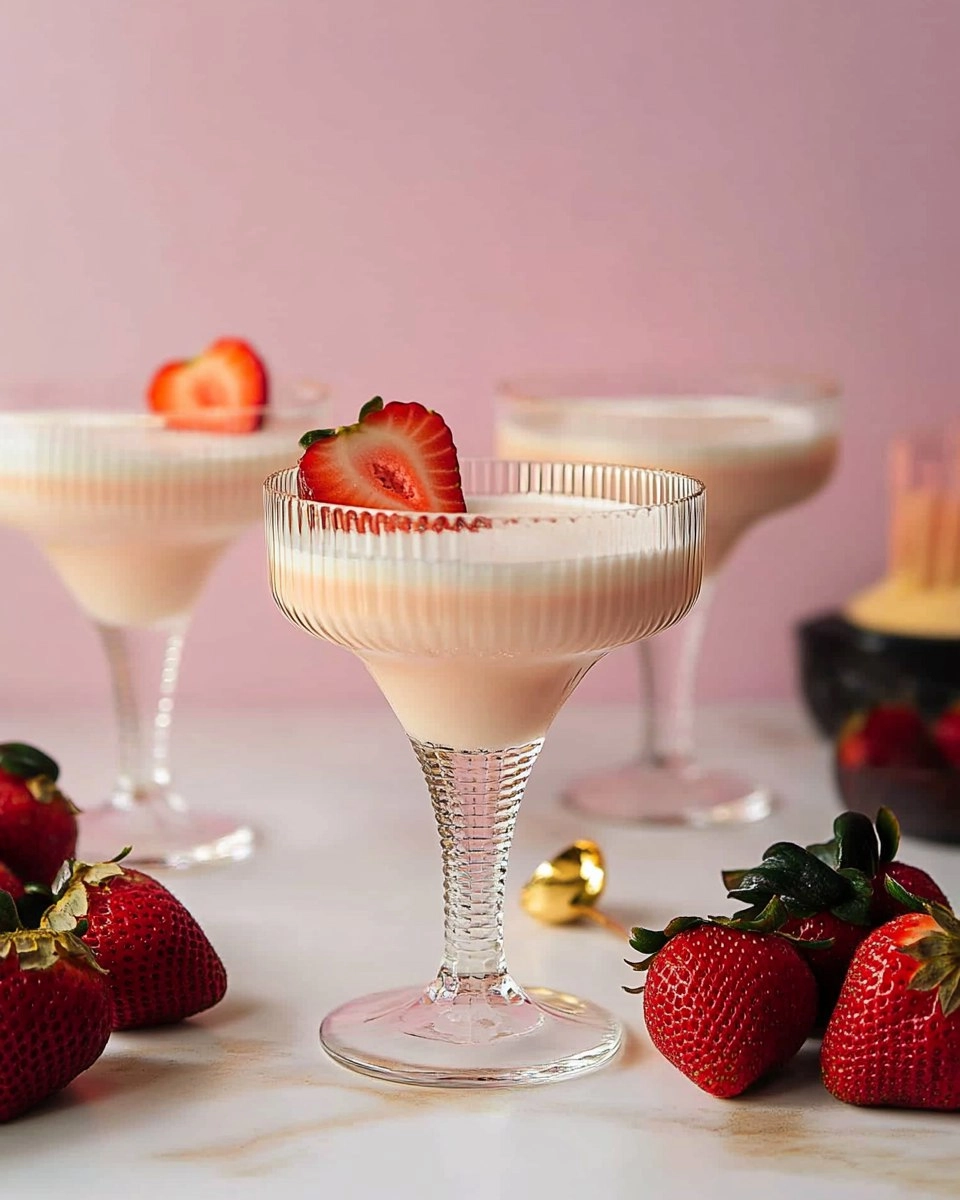 Strawberries and Cream Martini