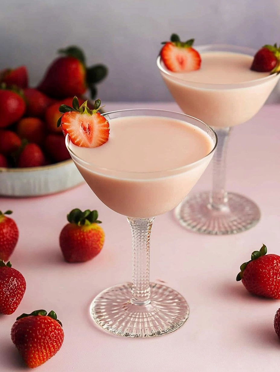 Strawberries and Cream Martini