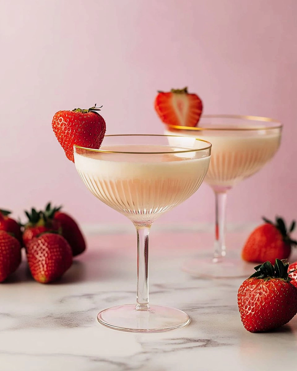 Strawberries and Cream Martini