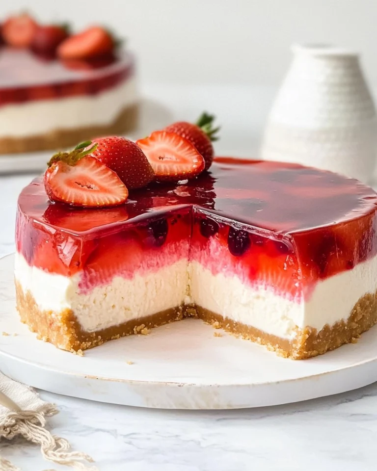 Strawberry-Jelly-Cheesecake-Recipe