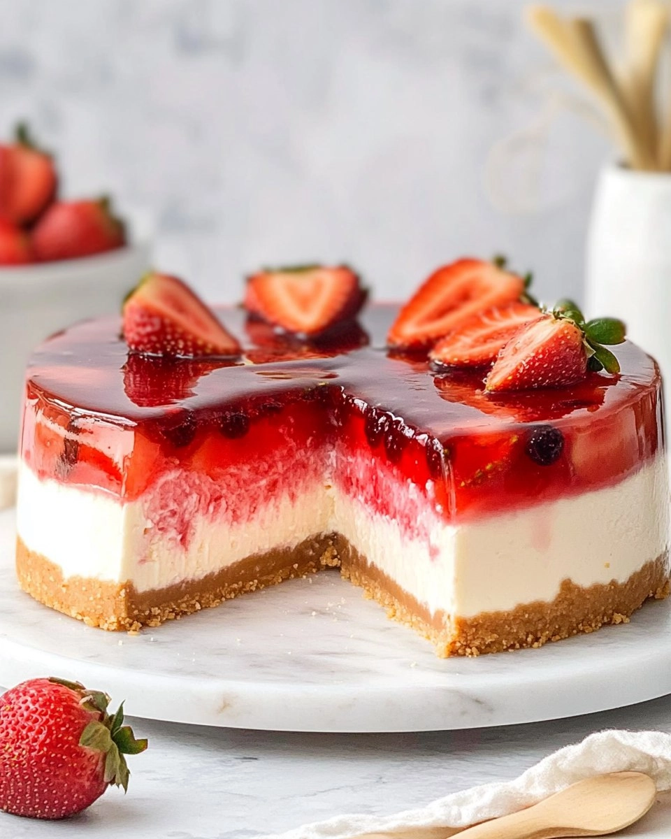 Strawberry Jelly Cheesecake 102 Strawberry Jelly Cheesecake