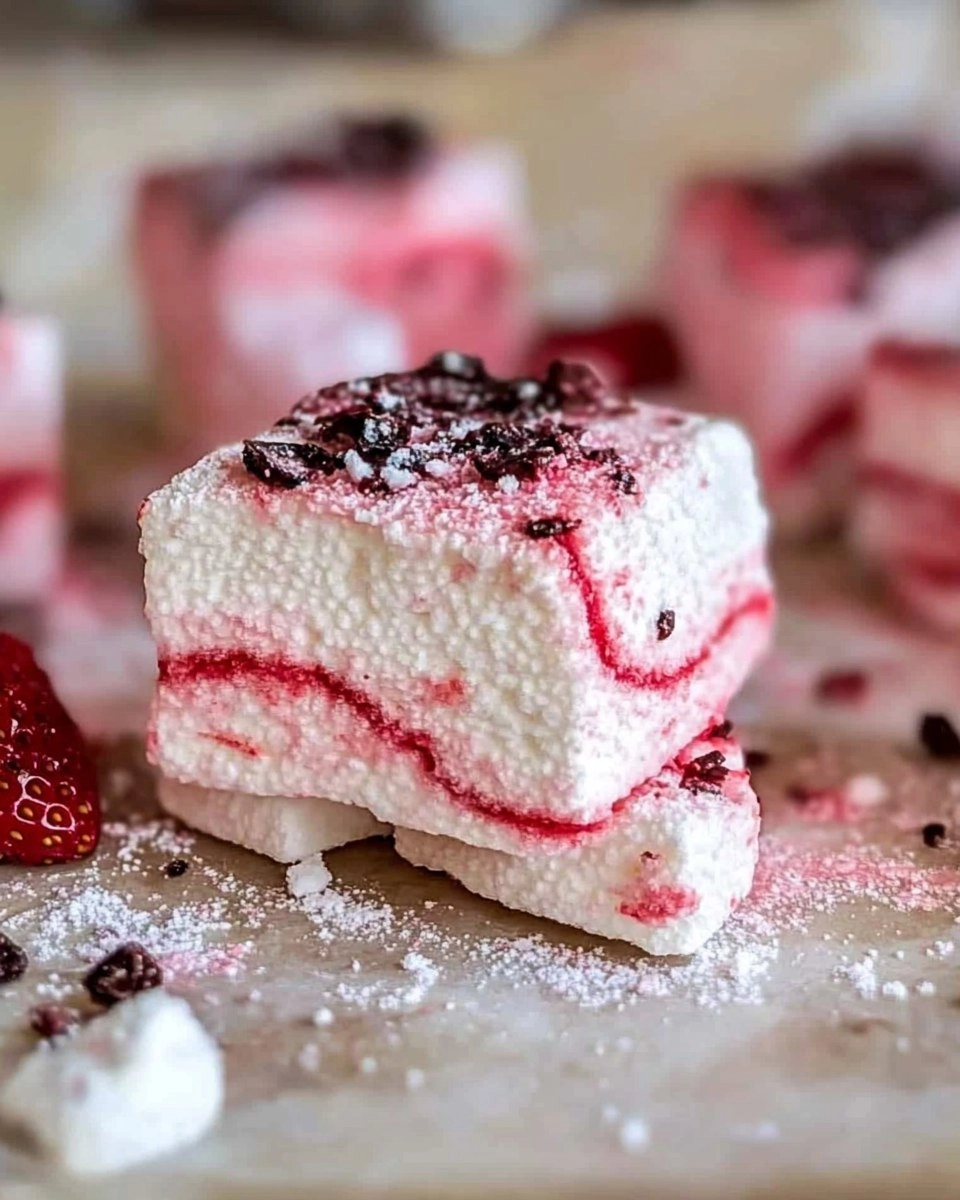 Strawberry Swirl Marshmallows