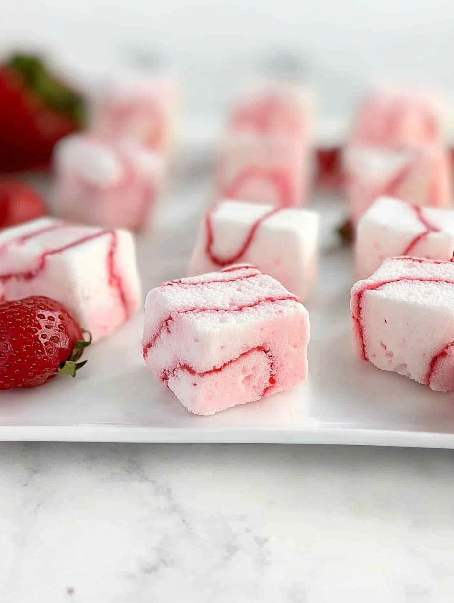 Strawberry Swirl Marshmallows