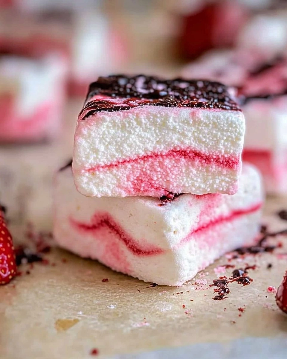 Strawberry Swirl Marshmallows