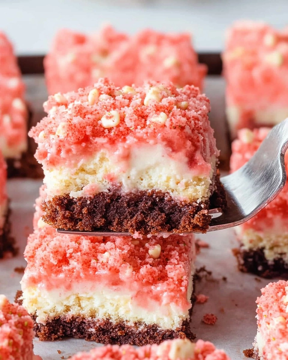 Valentine Strawberry Shortcake Brownies