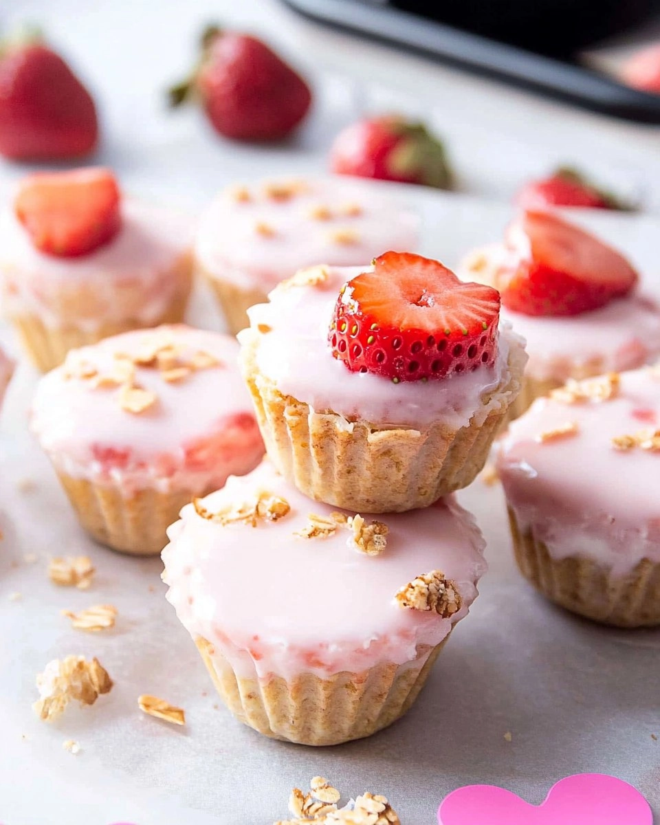 Valentine strawberry yogurt bites