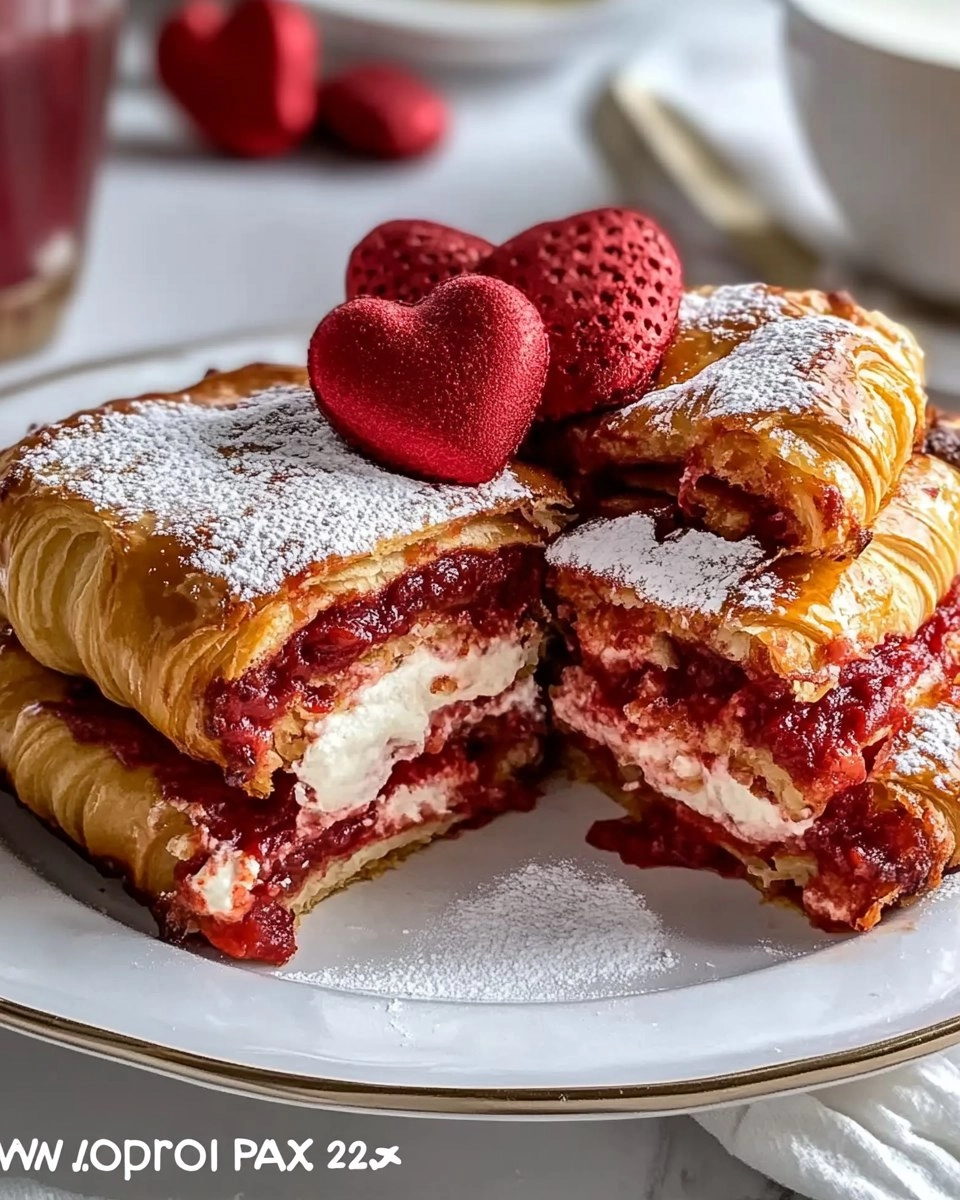 Valentine's Brunch Croissant Bake