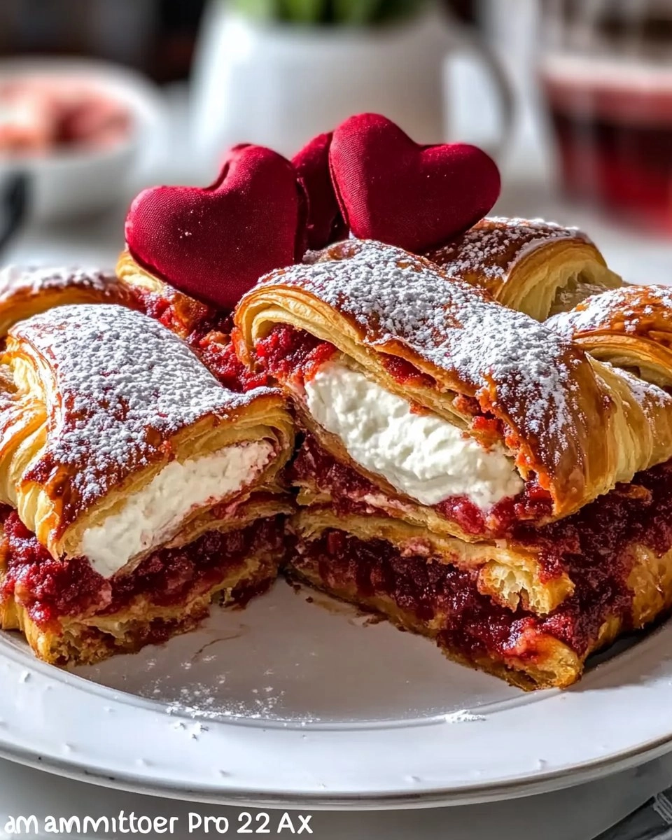 Valentine's Brunch Croissant Bake