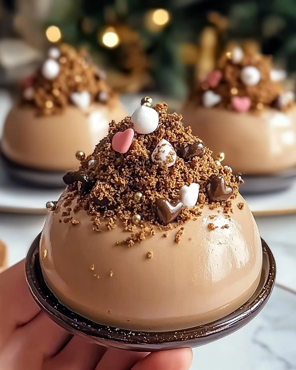 Valentine’s Day Decadent Gingerbread Latte Mousse Domes