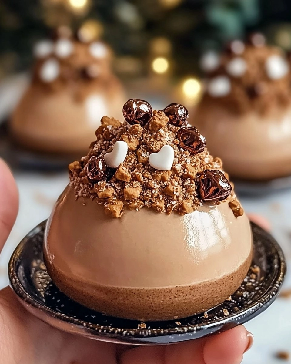 Valentine’s Day Decadent Gingerbread Latte Mousse Domes