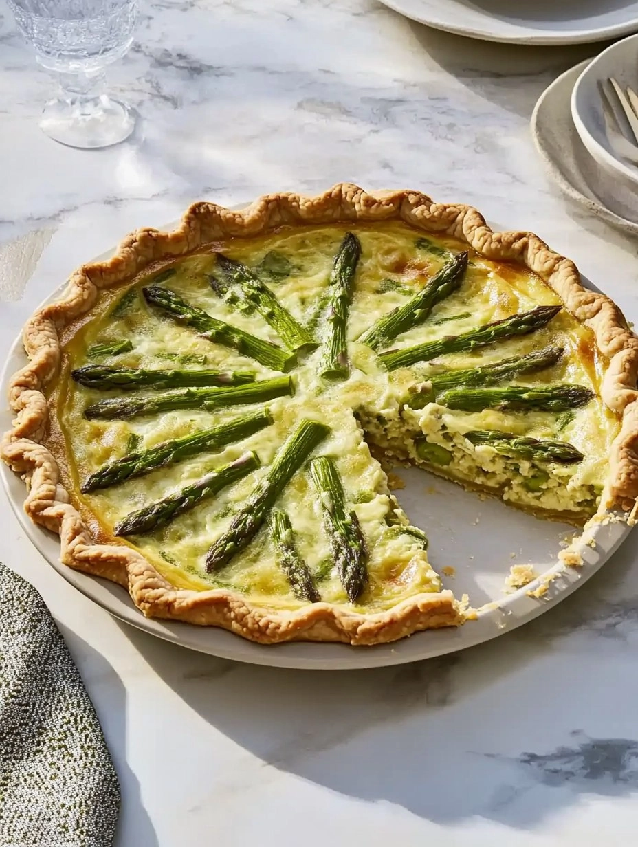 Asparagus and Gruyere Quiche | Easy Spring Breakfast