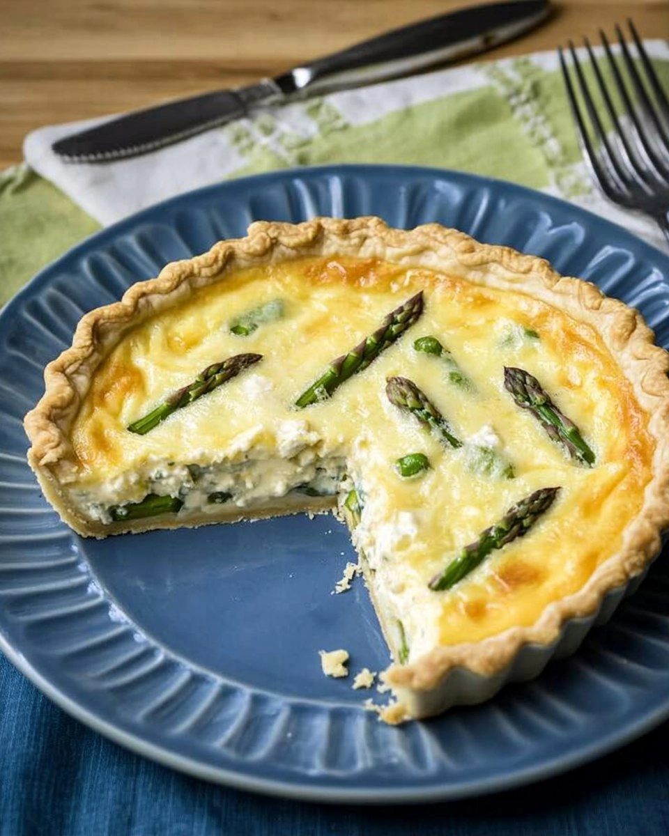 Asparagus and Gruyere Quiche | Easy Spring Breakfast