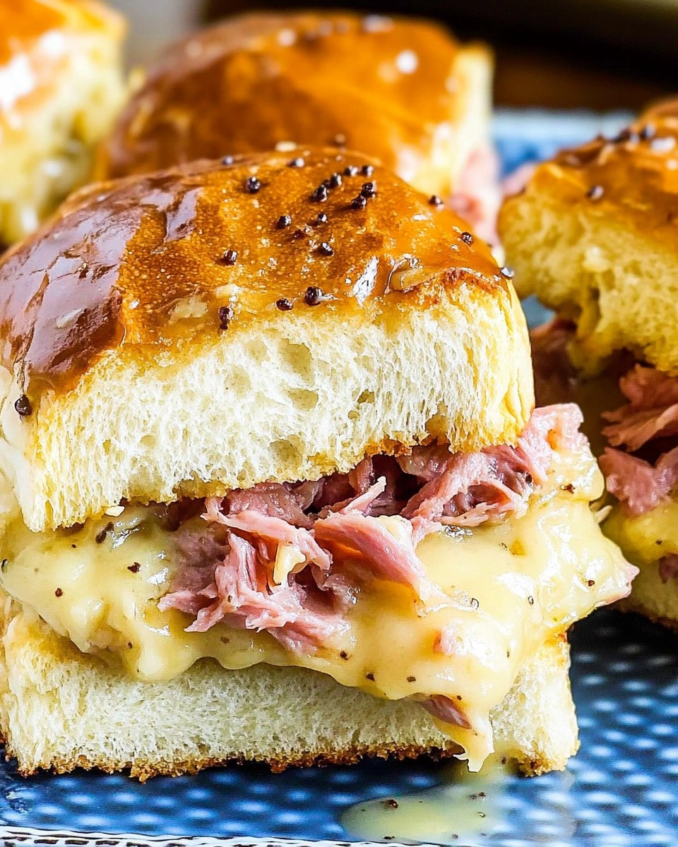 Baked Reuben Sliders with Thousand Island Glaze 80 Baked Reuben Sliders with Thousand Island Glaze