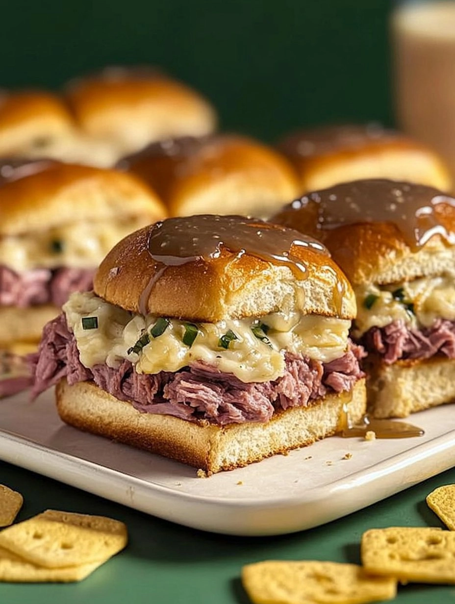 Baked Reuben Sliders with Thousand Island Glaze 81 Baked Reuben Sliders with Thousand Island Glaze
