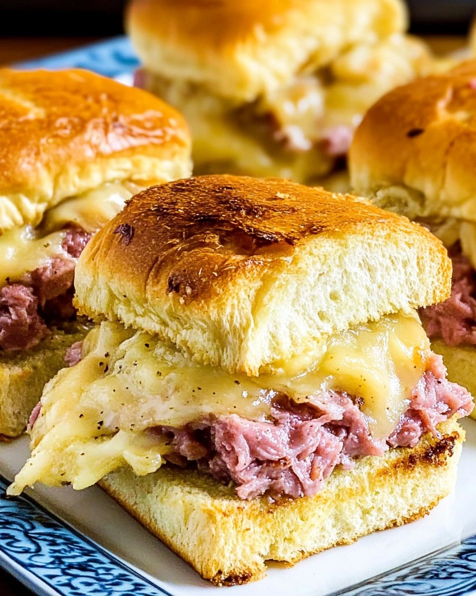 Baked Reuben Sliders with Thousand Island Glaze 82 Baked Reuben Sliders with Thousand Island Glaze