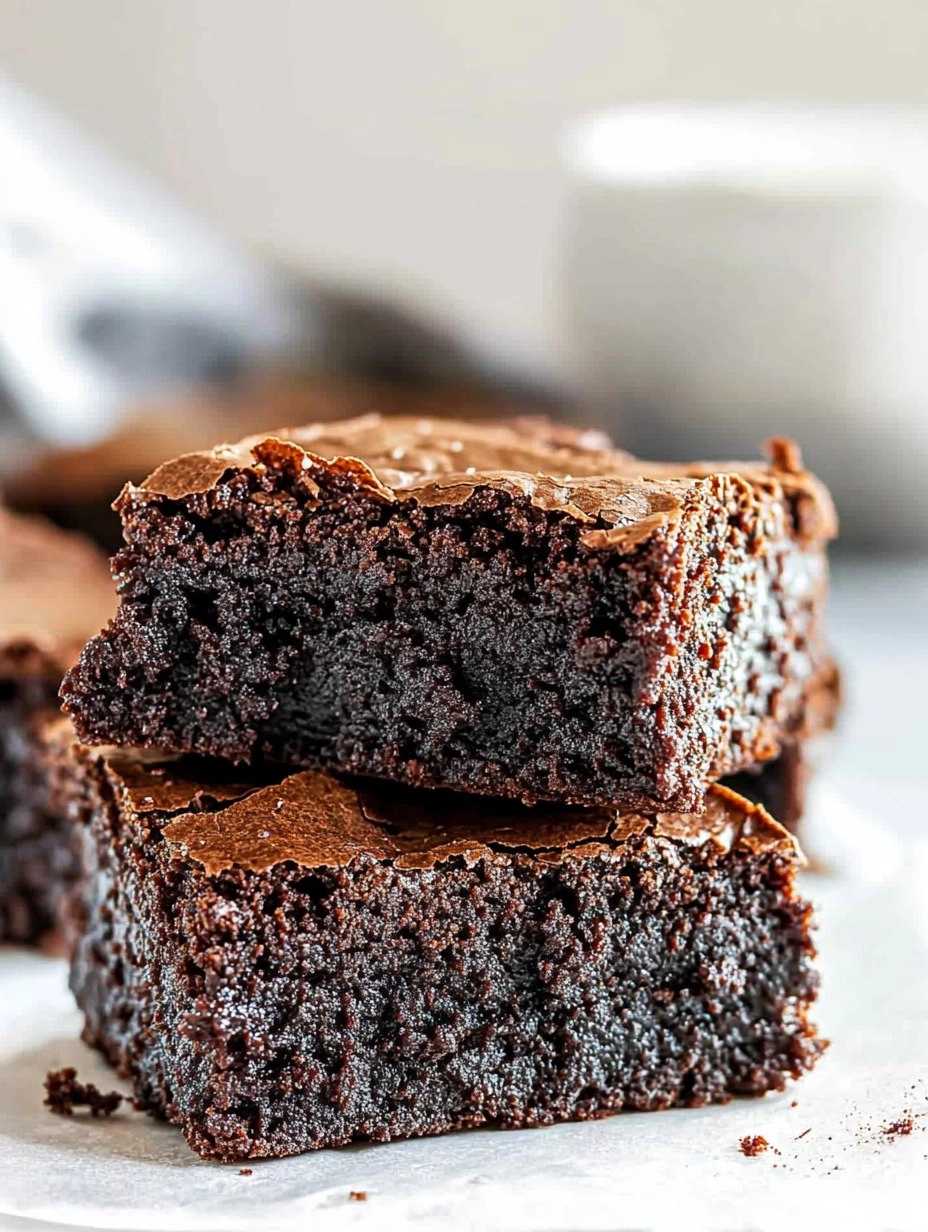 Brownies | Fudgy Dark Chocolate Brownies