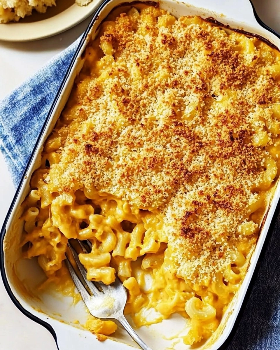 Cheesy Baked Butternut Squash Mac and Cheese