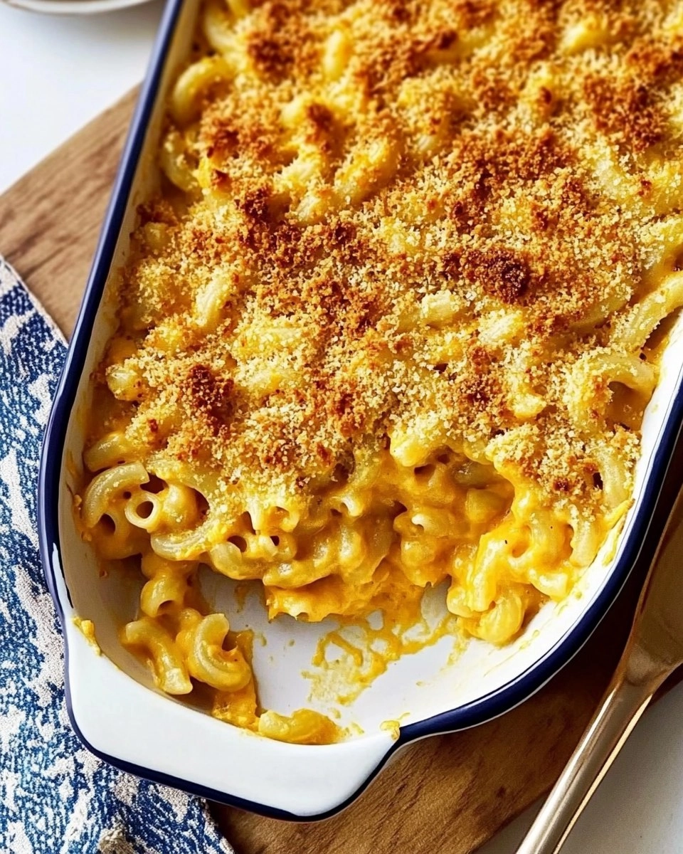 Cheesy Baked Butternut Squash Mac and Cheese