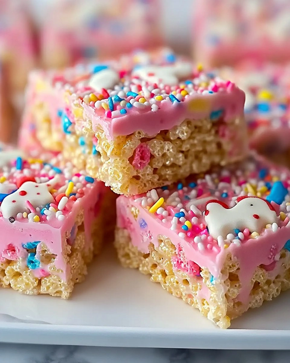 Circus Animal Cookie Rice Krispie Treats