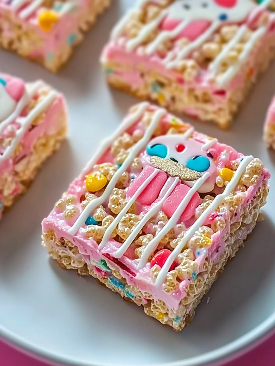 Circus Animal Cookie Rice Krispie Treats