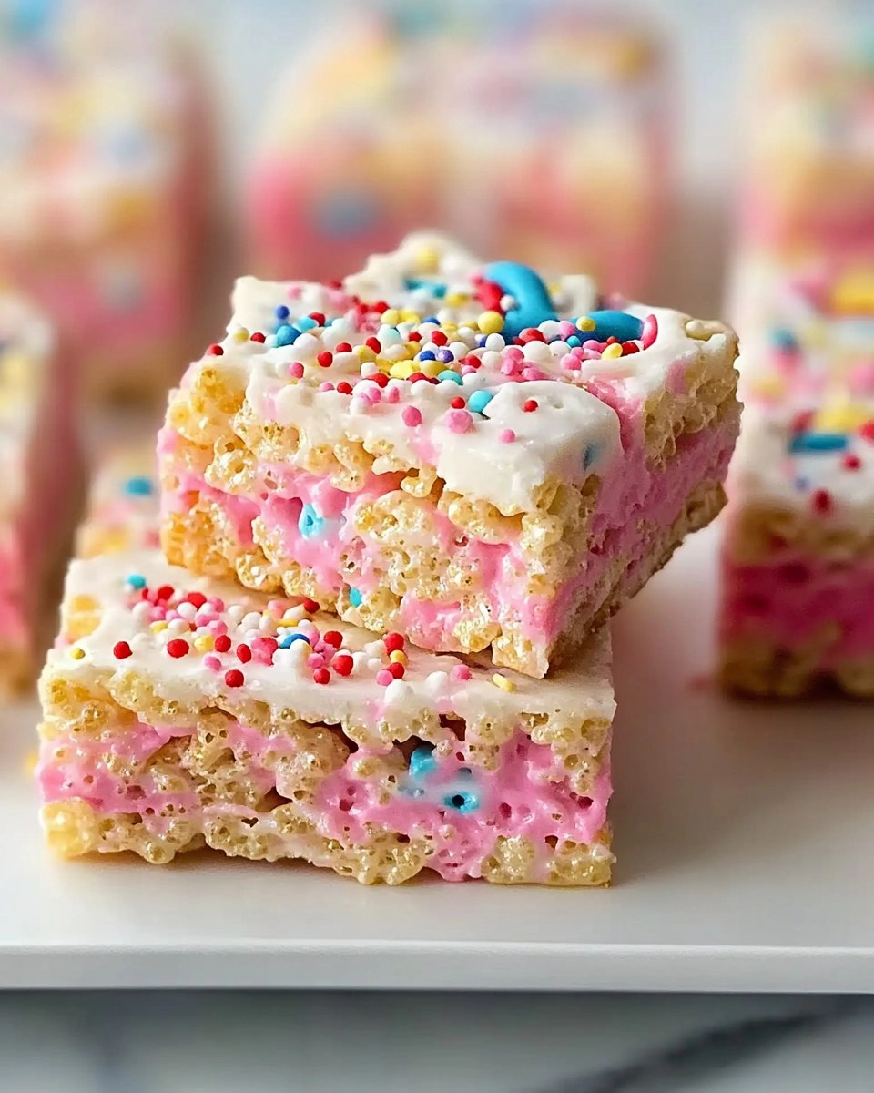 Circus Animal Cookie Rice Krispie Treats