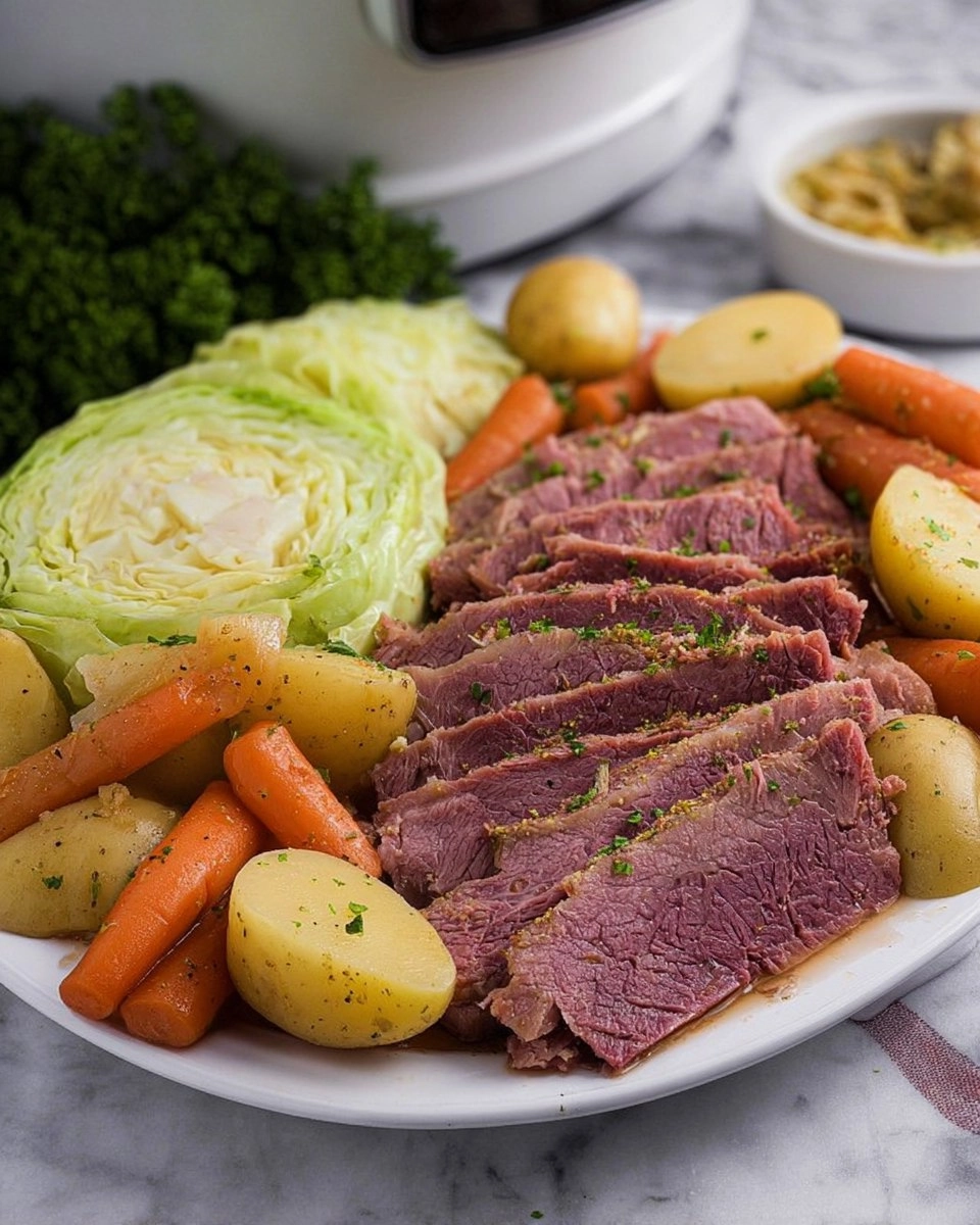 Corned Beef & Cabbage (Crockpot) 