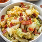 Crispy-Pan-Fried-Cabbage-with-Bacon-Onions-Recipe