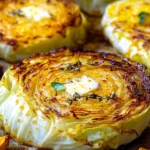 Crispy-Roasted-Parmesan-Cabbage-Steaks-with-Garlic-Herb-Butter-Recipe