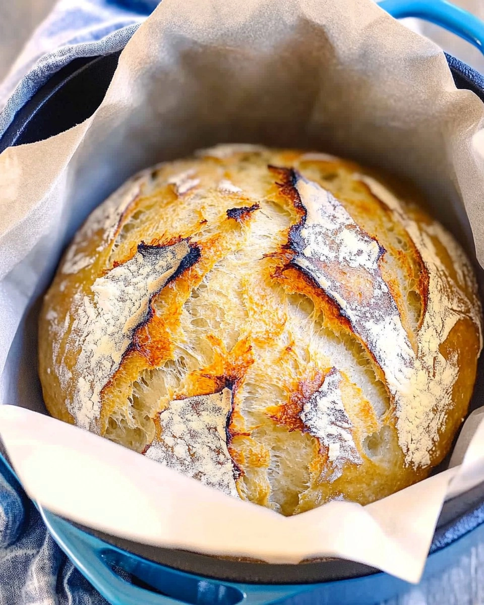Dutch Oven No-Knead Crusty Bread (Perfect with Any Stew)