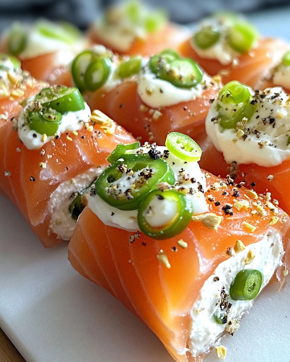 Easter Smoked Salmon and Cream Cheese Roll Ups