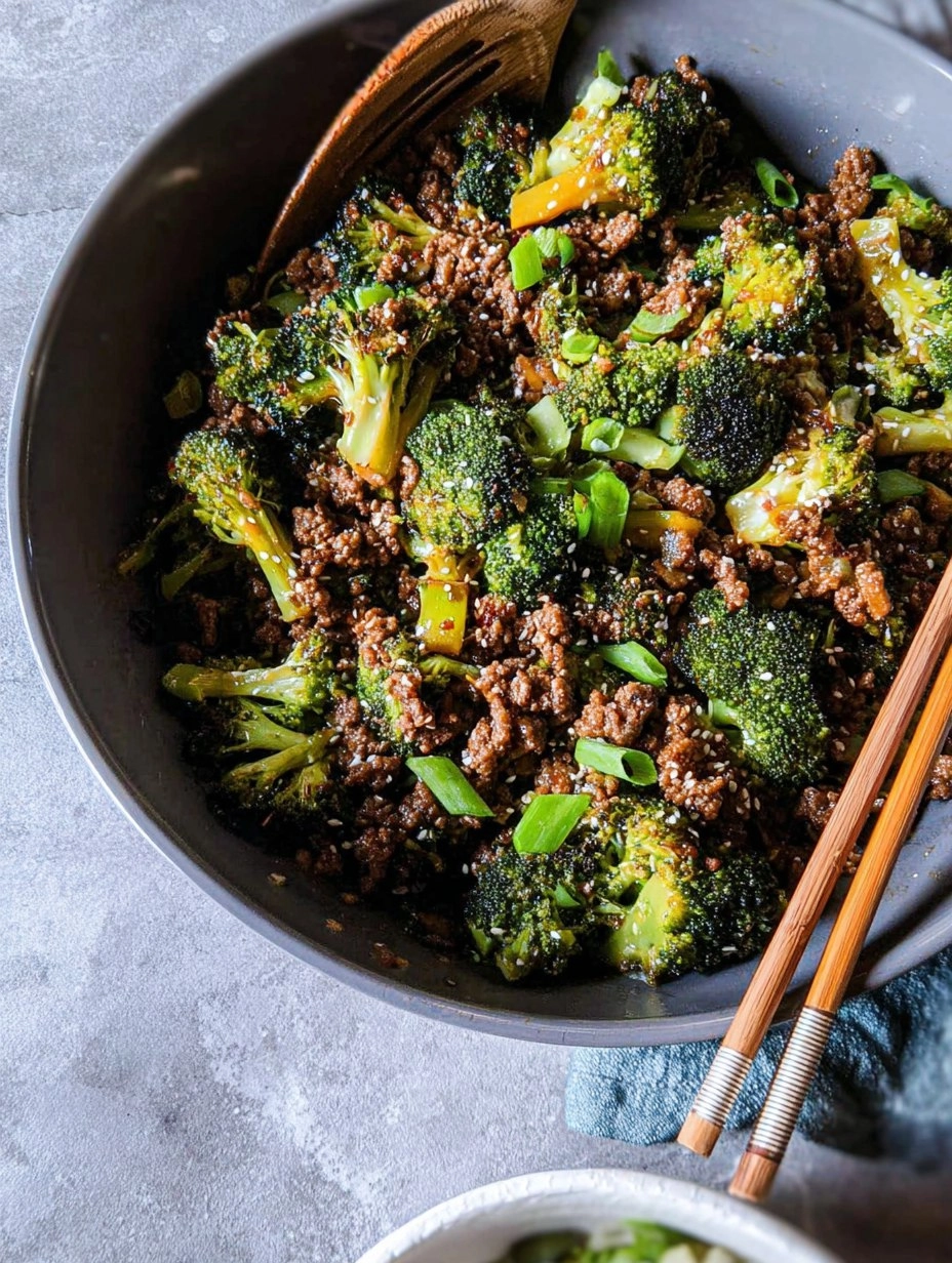 Easy Ground Beef and Broccoli 111 Easy Ground Beef and Broccoli
