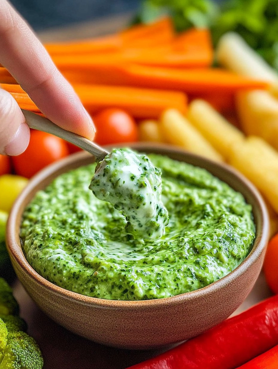 Green Goddess Yogurt Dip with Veggie Platter