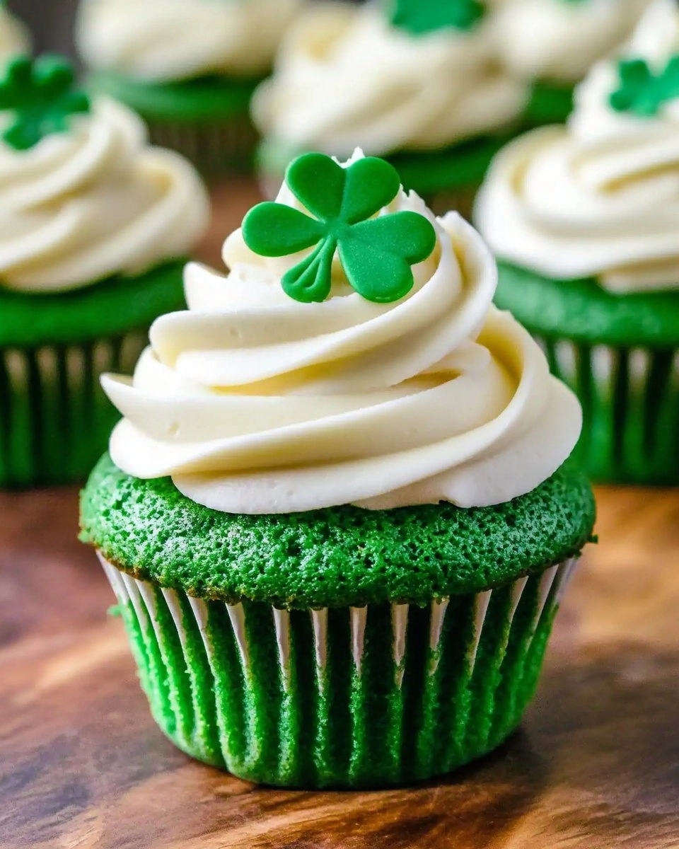 Green Velvet Cupcakes | St Patrick's Day Cupcake Recipe
